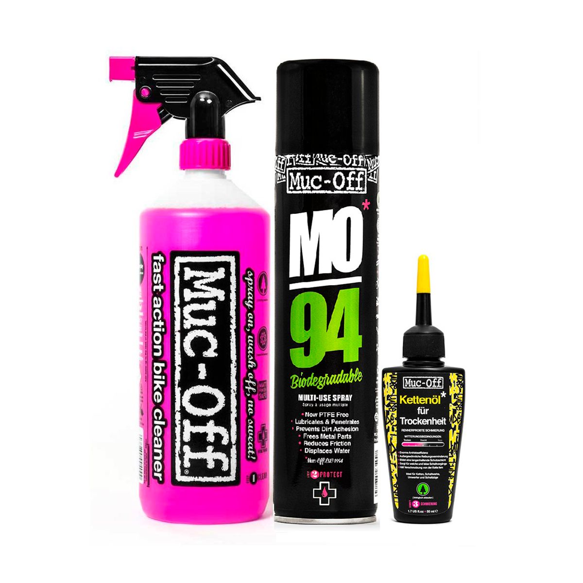 Billede af Muc-Off - Wash, Protect and Dry Lube Kit hos Cyclesport Silkeborg
