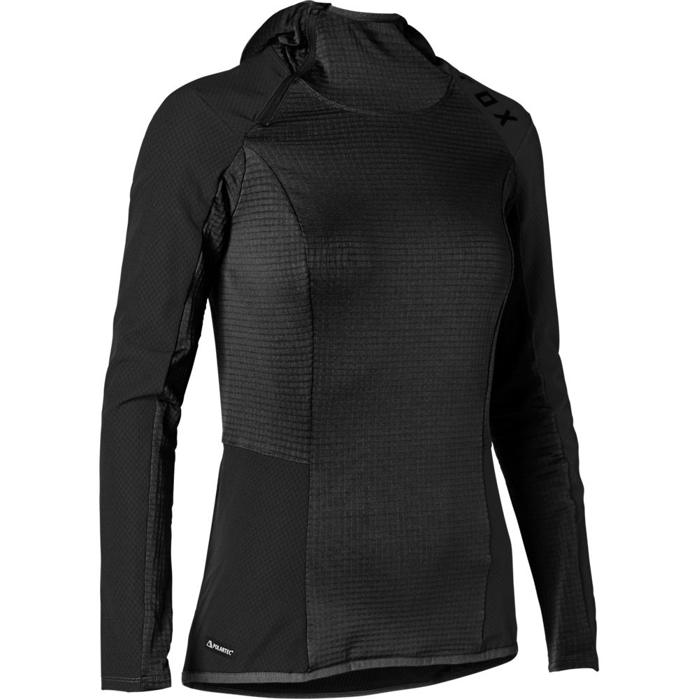 Fox Racing Defend Thermo Hoodie Dame - Sort S