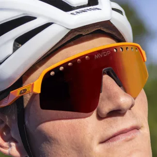 Oakley cykelbrille i Orange - Mathieu Van Der Poel Signature Series