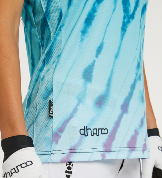 Dharco - Womens Short Sleeve Jersey - Aqua Tiger - Blå