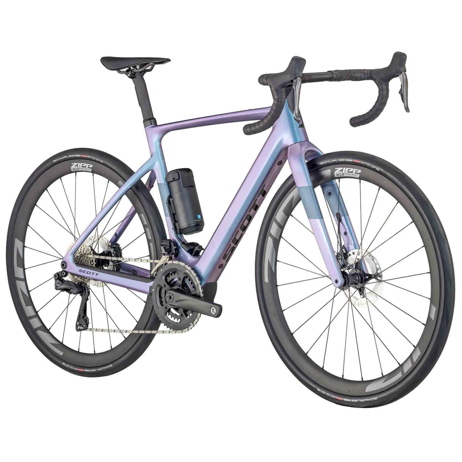 Se Scott - Solace eRIDE 10 - Prism Unicorn Purple, - Lilla XL/58 hos Cyclesport Silkeborg