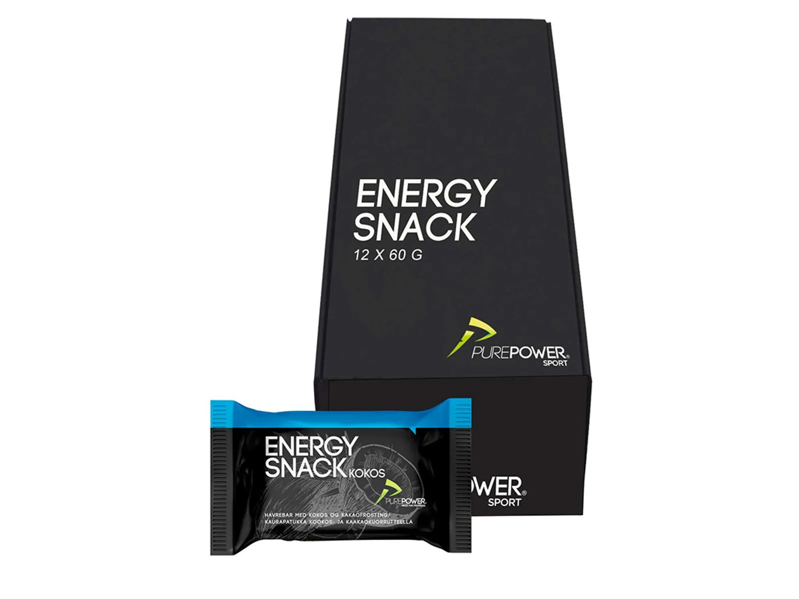 Se Purepower - Energy bar Kokos - med chokoladeovertræk hos Cyclesport Silkeborg