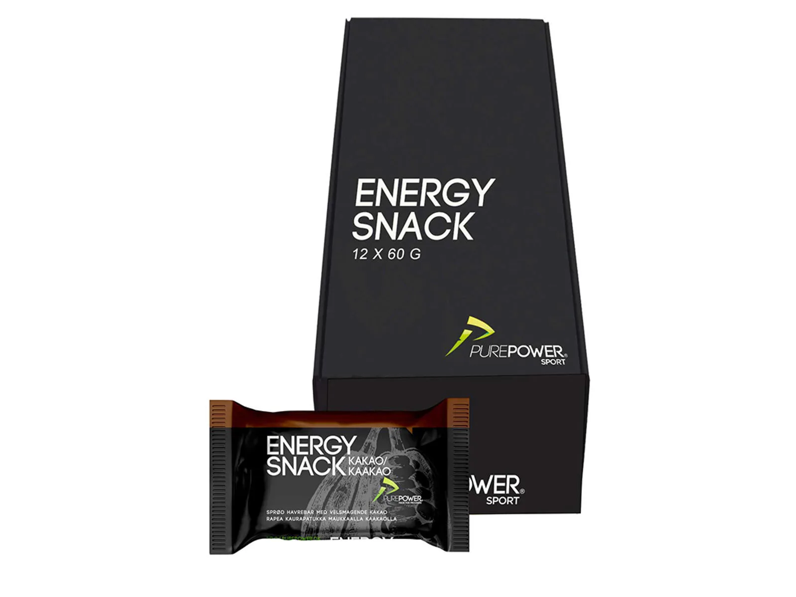 Se Purepower - Energy bar Kakao - 60 g hos Cyclesport Silkeborg